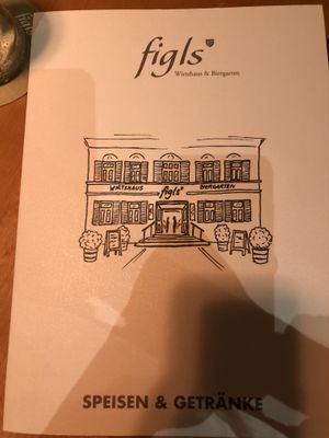 Speisekarte   at Figls in Vienna