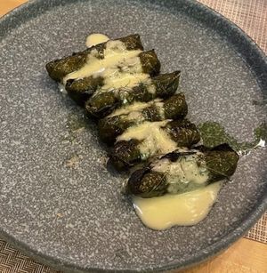 Dolmades w/lemon olive oil sauce at Nisi Greek Taverna in Schererville