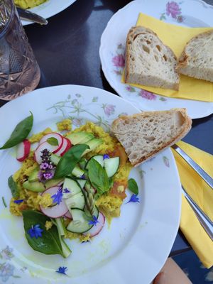 Veganes Omelett at By Maida in Graz