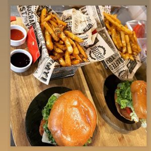 Plant Based Chic N seasoned Fries  at Organa Food & Juice Bar in Troy