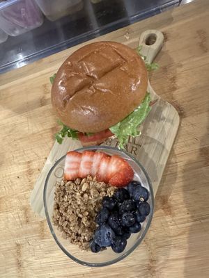   at Organa Food & Juice Bar in Troy