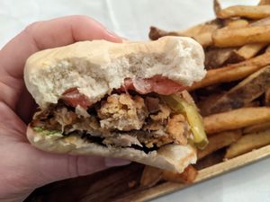 Shitake mushroom burger #Veganuary at Essence Vegan and Vegetarian - Maybe closed in Pittsburgh