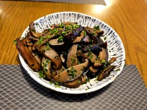 Shiitake mushrooms. Delicious! at Matsuri in Aveiro
