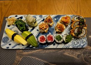 Vegan sushi. at Matsuri in Aveiro