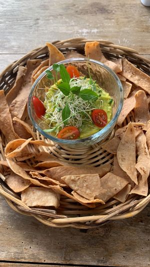 The guacamole is delicioso!!!!  at Pak'al Fresh in Valladolid