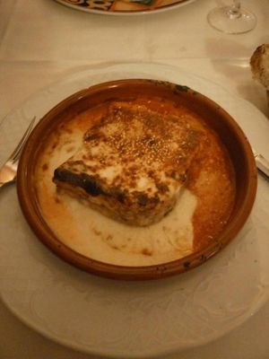 Veggie Lasagne at Artemisa Sol in Madrid