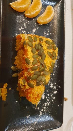 Exquisito bizcocho de zanahoria con calabaza at Artemisa Sol in Madrid