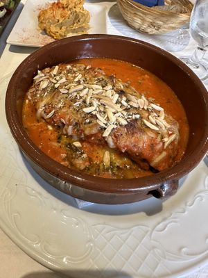 Vegan GF eggplant lasagna   at Artemisa Sol in Madrid