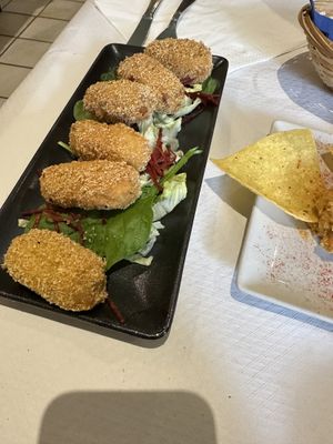 Vegan GF croquettas   at Artemisa Sol in Madrid