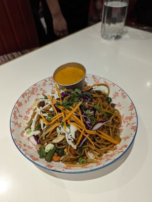Veg chow mein at The Momos Hub in Sydney
