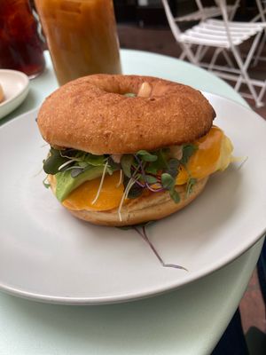 House plant sandwich  at Hook and Press in Santa Barbara