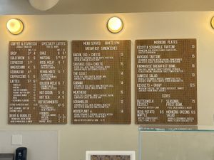 Menu  at Hook and Press in Santa Barbara