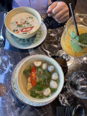 Vegan soups  at Krabi Thai in Amsterdam
