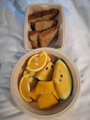 Breakfast to Go - Bread, Jam, and Fruits at H Hotel El Nido in El Nido