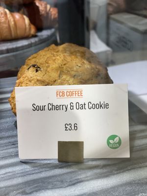 Sour cherry & oat cookie  at FCB Coffee - London Bridge in South East London