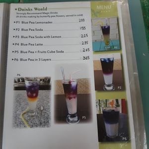 Blue pea seems to be their thing?? at dine & shop in Lalitpur