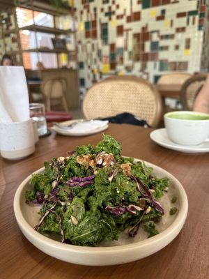 Kale Burmese salad   at Kynd Kulture in Bangkok