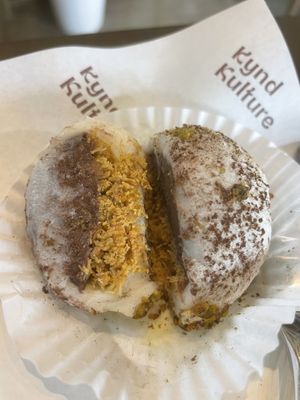 Viral Dubai in mochi form - bit too sweet   at Kynd Kulture in Bangkok