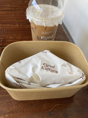 Set coffee and sandwich  at Kynd Kulture in Bangkok