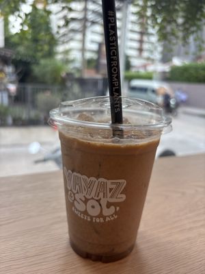 Iced mocha  at Yayaz & Sol Cafe in Bangkok