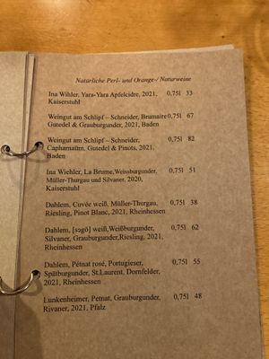 Drink menu august 2023  at Tonka in Frankfurt