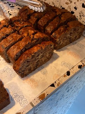Vegan banana bread at Forts in Broadstairs
