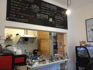 Counter at Vegan Kitsch in Sofia