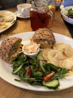 Coronation Chickpea Sandwichh  at Nosh in Pickering