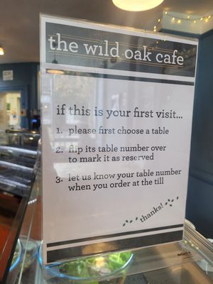 The Wild Oak Cafe Inside at The Wild Oak Cafe in Llanidloes
