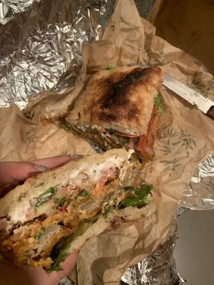 Sándwich No Fish ❌💕  at Catapilcana Vegana in Santiago