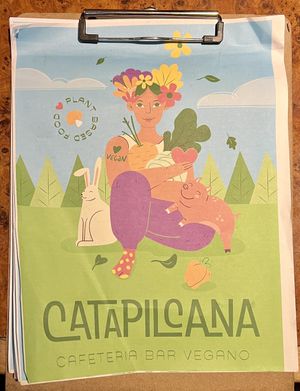 Menú #Veganuary at Catapilcana Vegana in Santiago