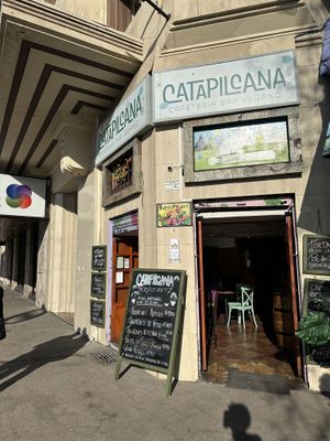   at Catapilcana Vegana in Santiago