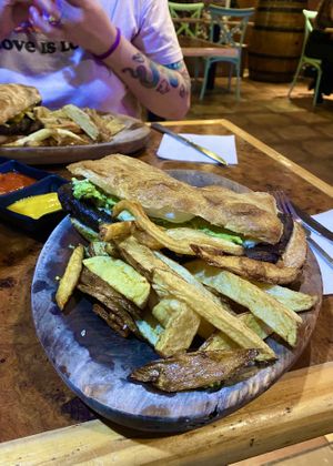   at Catapilcana Vegana in Santiago