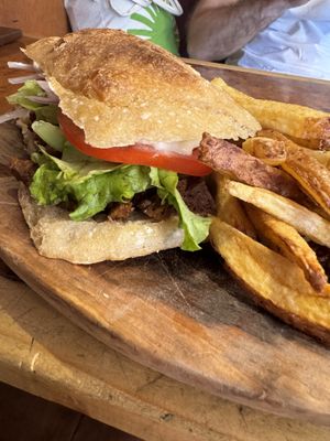 Hacienda sandwich   at Catapilcana Vegana in Santiago