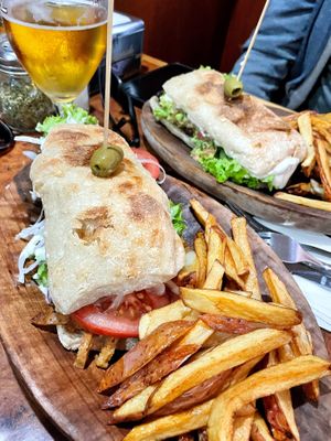 Very filling sandwiches!  at Catapilcana Vegana in Santiago