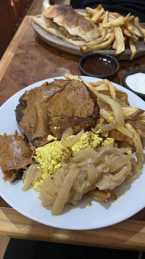   at Catapilcana Vegana in Santiago