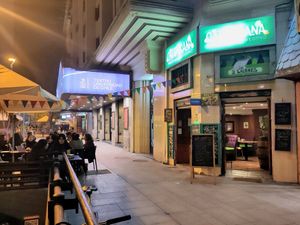 Terrace + Entrance at Catapilcana Vegana in Santiago