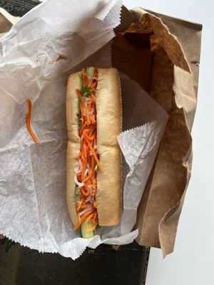 Here is my bahn mi hoagie   at Hello Vietnam in Philadelphia