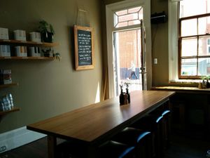 interior at Pollen Tea Room in Battery Point