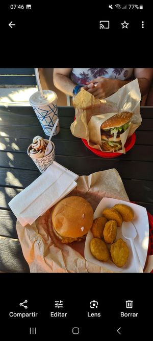 burgers, milkshake and ice cream! at Nice Burger in Mission Viejo