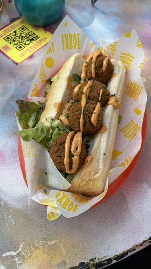 Puntje met spinaki bitterballen €8,50. Would recommend!  at Taboe Bar & Keuken in Zwolle