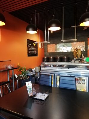 Indoor seating only at The Soup Stop in Hobart