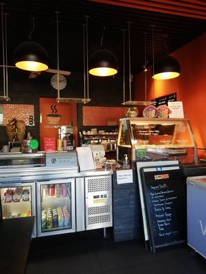 Order at counter at The Soup Stop in Hobart