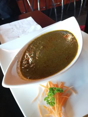 Sarson Da Saag curry at The Soup Stop in Hobart