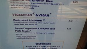 They have also hearty vegan options at Lisboa Pastelaria in Dublin