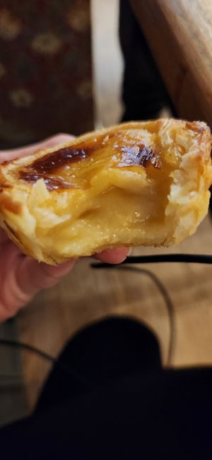Vegan pastel de nata at Lisboa Pastelaria in Dublin