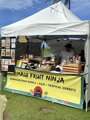 The stand at Westin   at Maui Fruit Ninja - Pop-up in Kaanapali