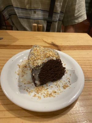 Bolo vegano - DELICIOUS!  at Bendita Bar Gastronomico in Arraial Do Cabo