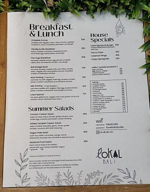   at Lokal Cafe Bali  in Kuta