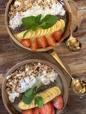 Mango and Blue Smoothie Bowl  at Lokal Cafe Bali  in Kuta